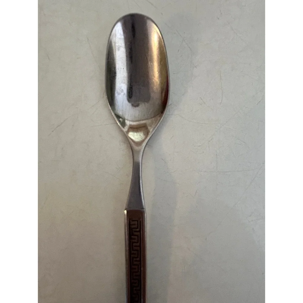 Vintage MCM‎ Noritake Stainless EROS Flatware, 1 Iced Teaspoon, Eros, Japan NTK